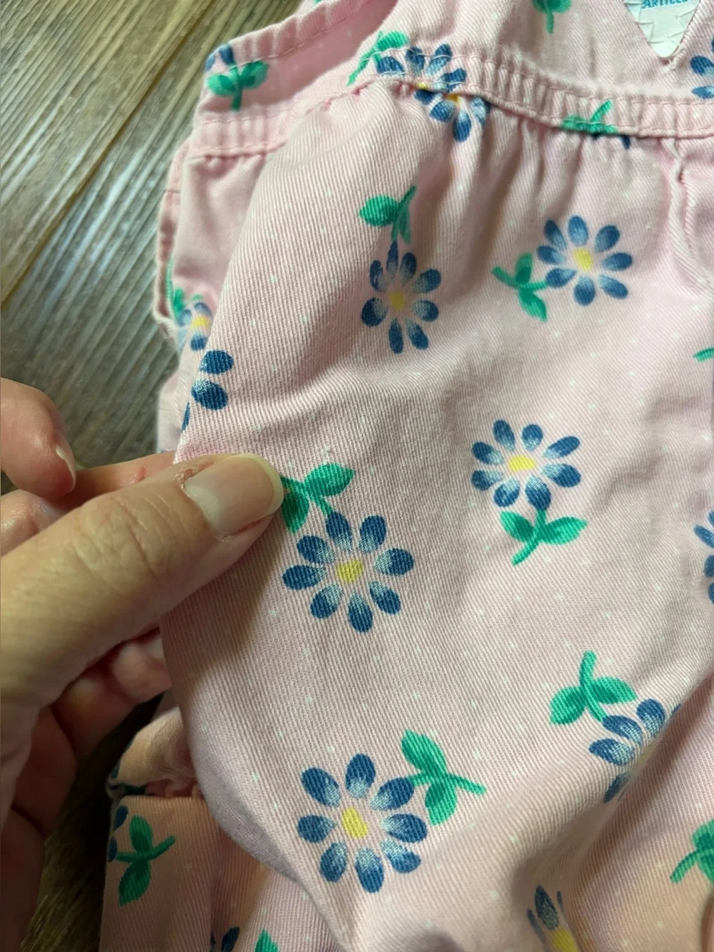 OSHKOSH B'Gosh pink floral bubble Romper